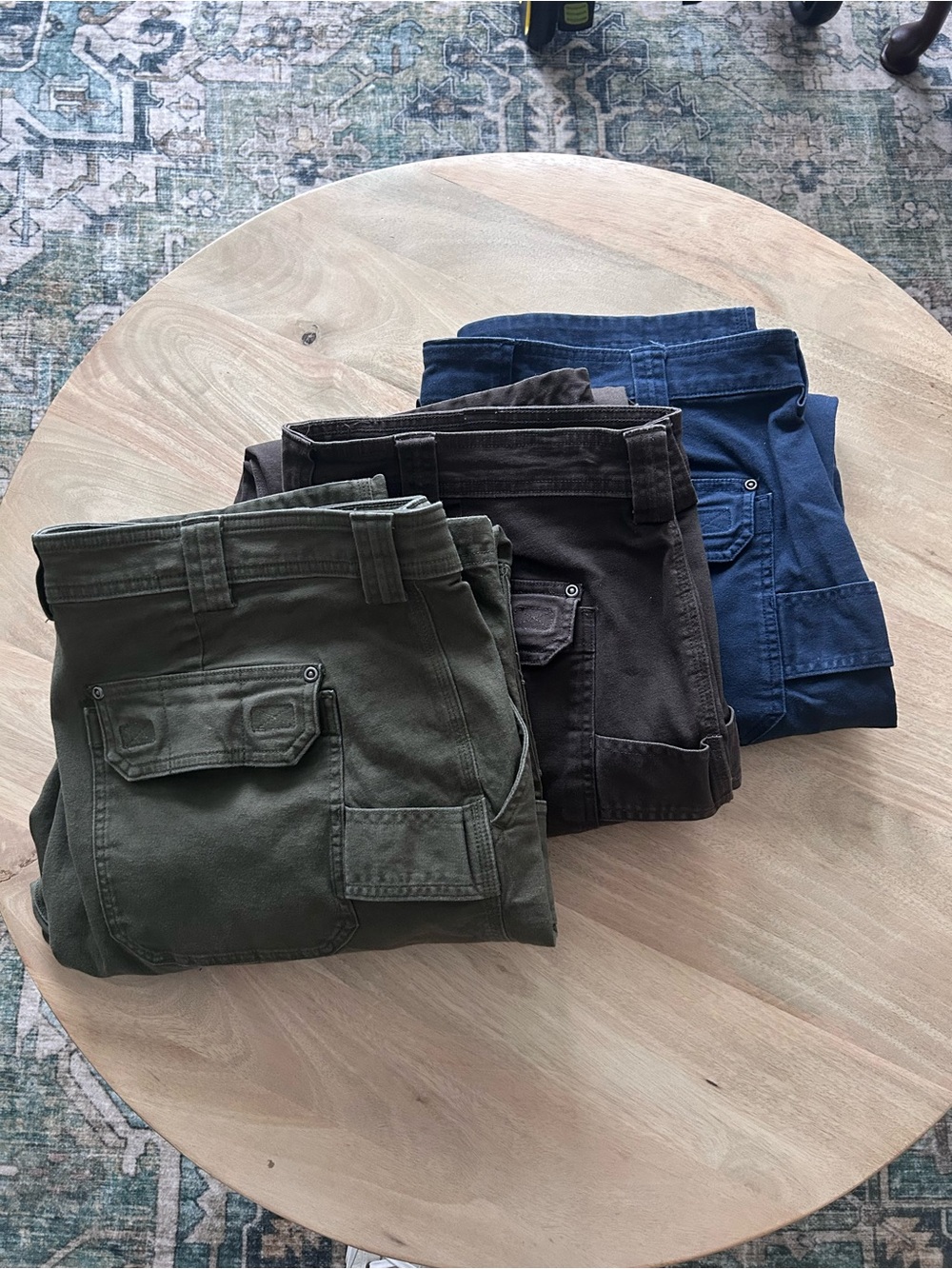 Men’s Duluth Flex Fire Hose Pants Bundle - Olive, Brown, Navy